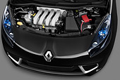 AUT 30 IZ1305 01
2013 Renault Wind Convertible Black Engine Detail In Studio