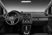 AUT 30 IZ1325 01
2010 Volkswagen Touran Highline 5 Door Mini MPV Black Interior Detail In Studio