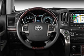 AUT 30 IZ1329 01
2012 Toyota Land Cruiser SUV Dark Gray Interior Detail In Studio