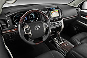 AUT 30 IZ1330 01
2012 Toyota Land Cruiser SUV Dark Gray Interior Detail In Studio