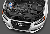 AUT 30 IZ1332 01
2012 Audi A3 Premium Hatchback Silver Engine Detail In Studio