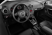 AUT 30 IZ1333 01
2012 Audi A3 Premium Hatchback Silver Interior Detail In Studio
