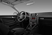 AUT 30 IZ1336 01
2012 Audi A3 Premium Hatchback Silver Interior Detail In Studio