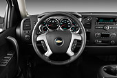 AUT 30 IZ1345 01
2013 Chevrolet Silverado 2500LT Crew Cab Pickup Truck White Interior Detail In Studio