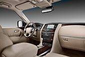 AUT 30 IZ1371 01
2013 Infiniti Q56 SUV Silver-Green Interior Detail In Studio