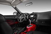 AUT 30 IZ1376 01
2013 Nissan Juke SV SUV Gray Interior Detail In Studio