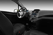 AUT 30 IZ1379 01
2013 Chevrolet Spark LS 5 Door Hatchback Green Interior Detail In Studio