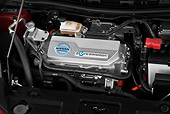 AUT 30 IZ1391 01
2012 Nissan Leaf SL Red Engine Detail In Studio