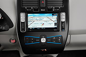 AUT 30 IZ1398 01
2012 Nissan Leaf SL Red Navigation Detail In Studio