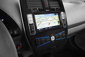 AUT 30 IZ1399 01
2012 Nissan Leaf SL Red Navigation Detail In Studio