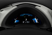 AUT 30 IZ1400 01
2012 Nissan Leaf SL Red Dashboard Detail In Studio