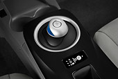 AUT 30 IZ1401 01
2012 Nissan Leaf SL Red Gear Shift Detail In Studio