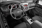 AUT 30 IZ1408 01
2011 Toyota Tacoma PreRunner Off Road Double Cab Silver Interior Detail In Studio