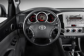 AUT 30 IZ1410 01
2011 Toyota Tacoma PreRunner Off Road Double Cab Silver Interior Detail In Studio