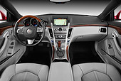 AUT 30 IZ1415 01
2013 Cadillac CTS Coupe Premium Red Interior Detail In Studio