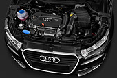 AUT 30 IZ1422 01
2013 Audi A1 3 Door Hatchback Black Engine Detail In Studio