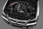 AUT 30 IZ1427 01
2013 BMW X3 xDrive35i SUV Gray Engine Detail In Studio