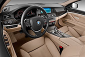 AUT 30 IZ1433 01
2011 BMW 5 Series Wagon Black Interior Detail In Studio