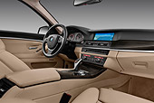 AUT 30 IZ1434 01
2011 BMW 5 Series Wagon Black Interior Detail In Studio