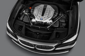AUT 30 IZ1437 01
2011 BMW 7 Series ActiveHybrid Black Engine Detail In Studio