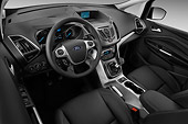 AUT 30 IZ1443 01
2013 Ford Grand C-Max Titanium Mini MPV Black Interior Detail In Studio