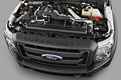 AUT 30 IZ1501 01
2013 Ford F-450 Crew Cab White Engine Detail Studio