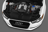 AUT 30 IZ1526 01
2013 Audi A6 Premium Plus White Engine Detail In Studio