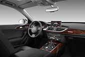 AUT 30 IZ1530 01
2013 Audi A6 Premium Plus White Interior Detail In Studio