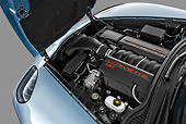 AUT 30 IZ1547 01
2013 Chevrolet Corvette GS Coupe Blue Engine Detail In Studio