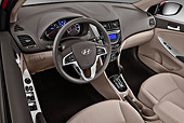 AUT 30 IZ1564 01
2012 Hyundai Accent GLS Sedan Red Interior Detail In Studio