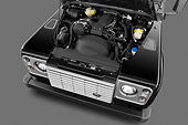 AUT 30 IZ1573 01
2013 Land Rover Defender 110 SW SE SUV Black Engine Detail In Studio