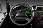 AUT 30 IZ1577 01
2013 Land Rover Defender 110 SW SE SUV Black Interior Detail In Studio