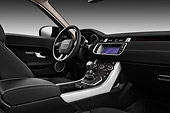 AUT 30 IZ1580 01
2013 Land Rover Range Rover Evoque SUV White Interior Detail In Studio