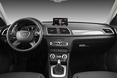 AUT 30 IZ1601 01
2013 Audi Q3 SUV Blue Interior Detail In Studio