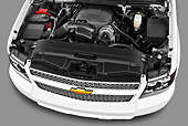 AUT 30 IZ1603 01
2013 Chevrolet Suburban LTZ White Engine Detail In Studio