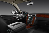 AUT 30 IZ1607 01
2013 Chevrolet Suburban LTZ White Interior Detail In Studio
