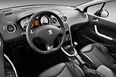AUT 30 IZ1629 01
2013 Peugeot 308 5 Door Hatchback Black Interior Detail In Studio