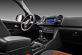 AUT 30 IZ1645 01
2012 Volkswagen Amarok Trendline Truck Brown Interior Detail On White Seamless
