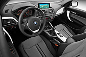 AUT 30 IZ1654 01
2012 BMW 118d 5 Door Hatchback Blue Interior Detail In Studio