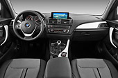 AUT 30 IZ1656 01
2012 BMW 118d 5 Door Hatchback Blue Interior Detail In Studio