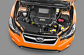 AUT 30 IZ1673 01
2012 Subaru XV Executive SUV Orange Engine Detail In Studio