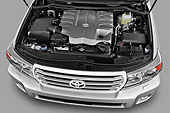 AUT 30 IZ1678 01
2012 Toyota Land Cruiser V8 SUV Silver Engine Detail In Studio