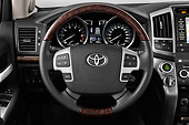 AUT 30 IZ1680 01
2012 Toyota Land Cruiser V8 SUV Silver Interior Detail In Studio