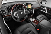 AUT 30 IZ1682 01
2012 Toyota Land Cruiser V8 SUV Silver Interior Detail In Studio