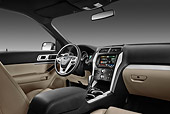 AUT 30 IZ1704 01
2011 Ford Explorer XLT White Interior Detail In Studio