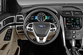 AUT 30 IZ1705 01
2011 Ford Explorer XLT White Interior Detail In Studio
