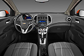 AUT 30 IZ1721 01
2013 Chevrolet Sonic LT 5-Door Hatchback Orange Interior Detail In Studio