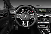AUT 30 IZ1731 01
2013 Mercedes-Benz CLS63 AMG Sedan Black Interior Detail In Studio