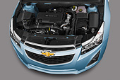 AUT 30 IZ1737 01
2013 Chevrolet Cruze SW LTZ Wagon Blue Engine Detail In Studio