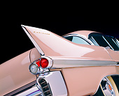 AUT 30 RK0798 07
1957 Cadillac De Ville Sedan Pink Detail Rear Tail Fin Studio